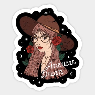 Girly American Dream Sticker